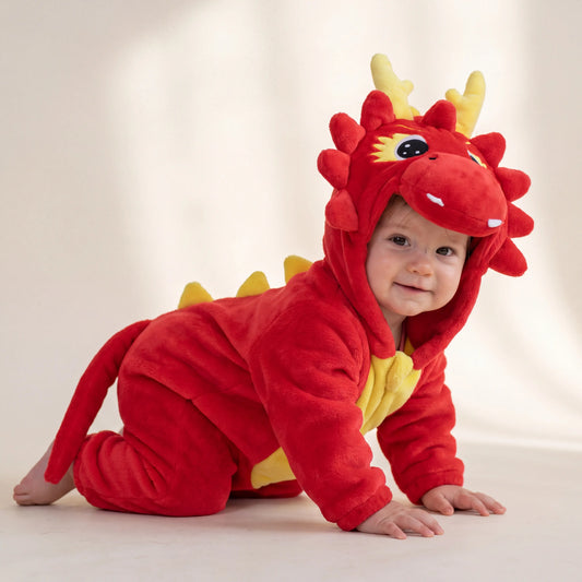 Sparky - Hooded Red Dragon Onesie
