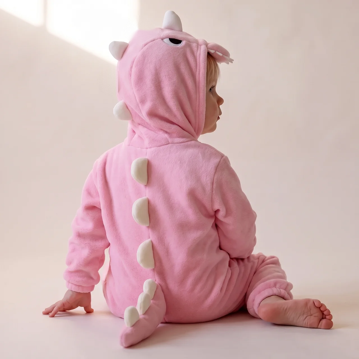 Rexy - Hooded Pink Dinosaur Onesie